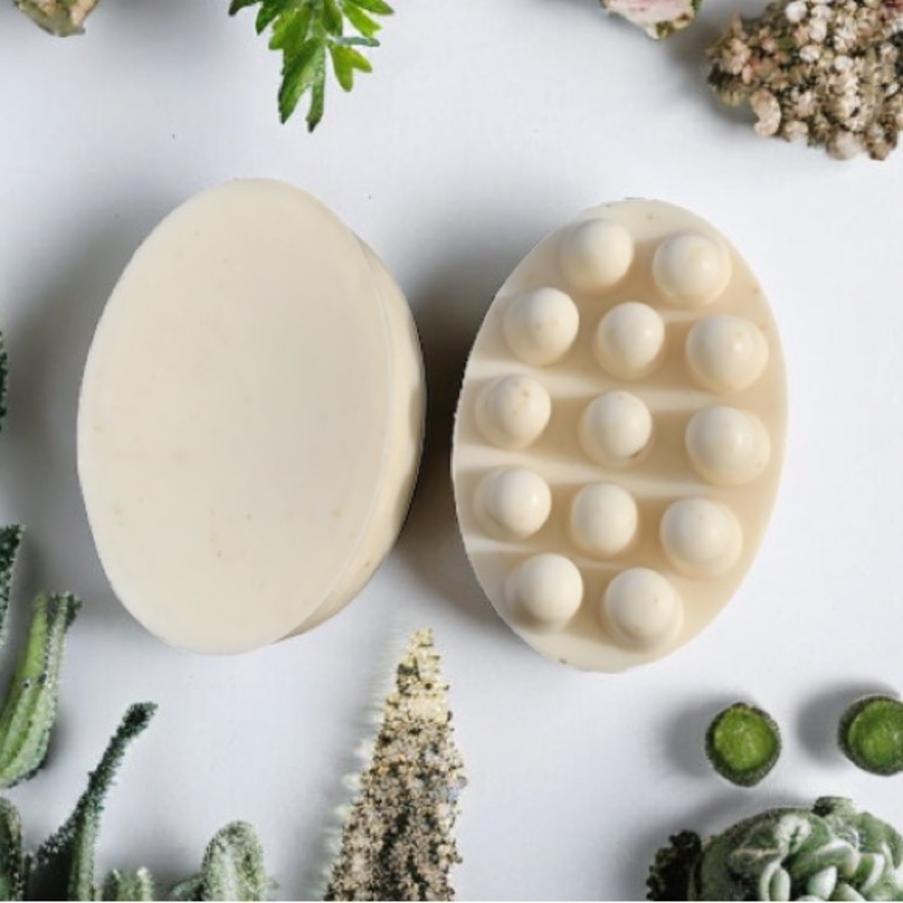 Handmade Soap - Oatmeal Honey & Milk Massage Soap Bar